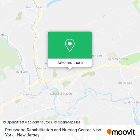 Rosewood Rehabilitation and Nursing Center map