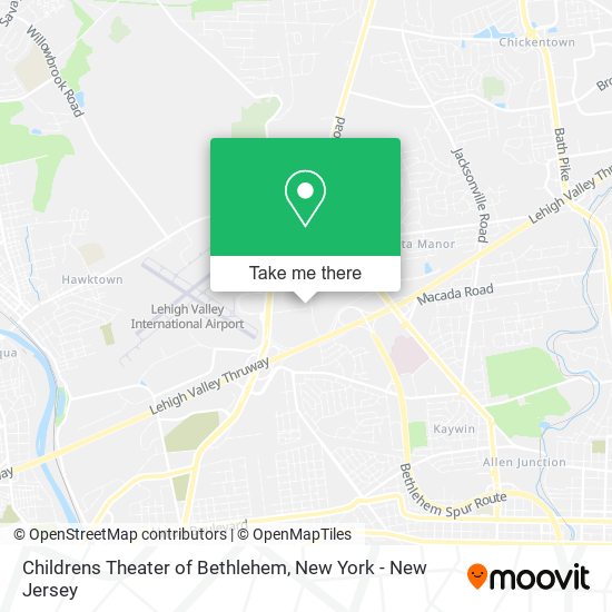 Childrens Theater of Bethlehem map