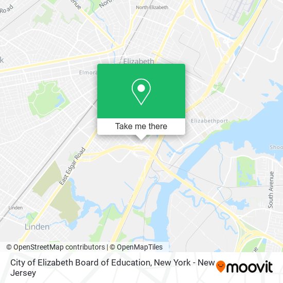 City of Elizabeth Board of Education map