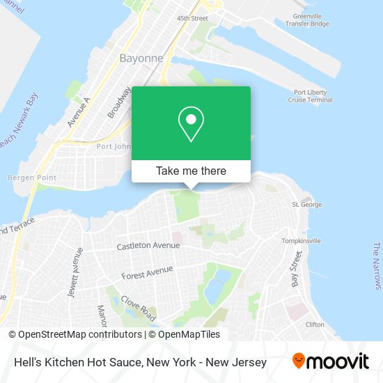 Mapa de Hell's Kitchen Hot Sauce