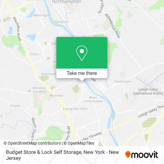 Budget Store & Lock Self Storage map