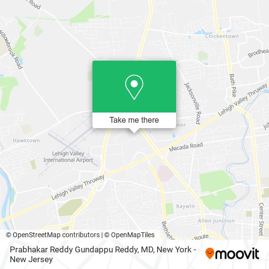 Prabhakar Reddy Gundappu Reddy, MD map