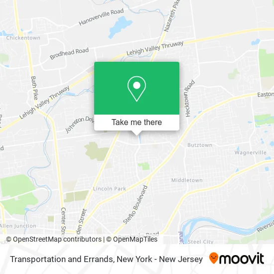 Transportation and Errands map
