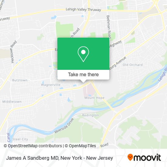 Mapa de James A Sandberg MD