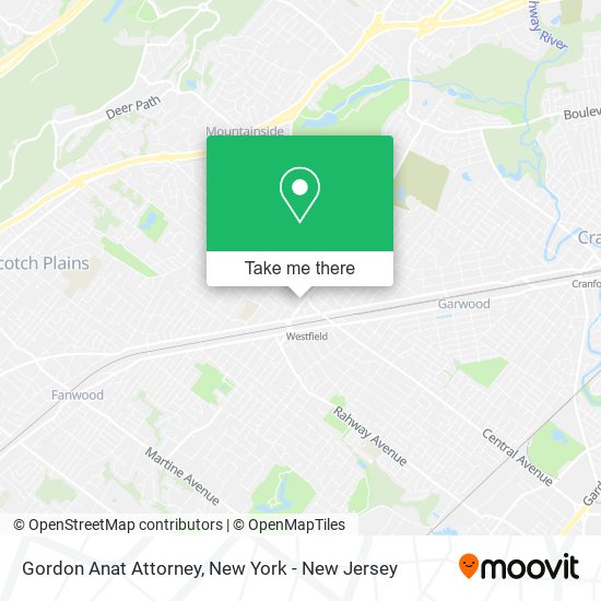 Gordon Anat Attorney map