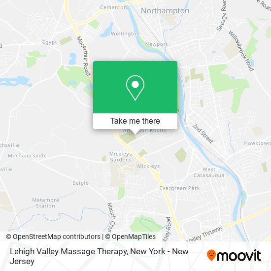 Lehigh Valley Massage Therapy map