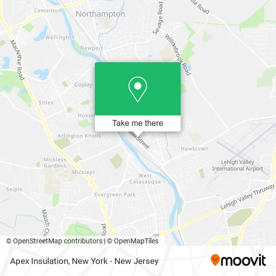 Apex Insulation map
