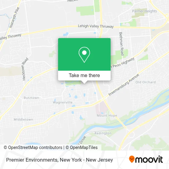 Premier Environments map