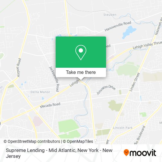 Mapa de Supreme Lending - Mid Atlantic