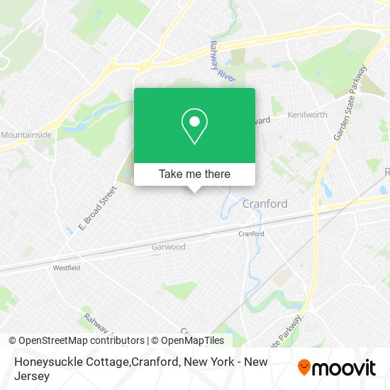 Honeysuckle Cottage,Cranford map