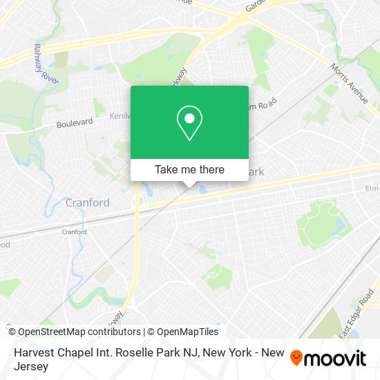 Mapa de Harvest Chapel Int. Roselle Park NJ