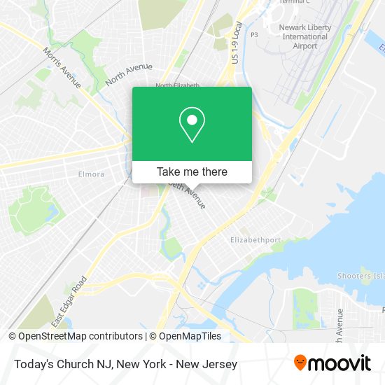 Today's Church NJ map