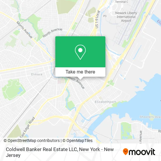 Coldwell Banker Real Estate LLC map