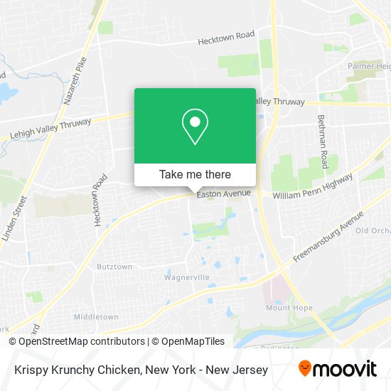 Krispy Krunchy Chicken map