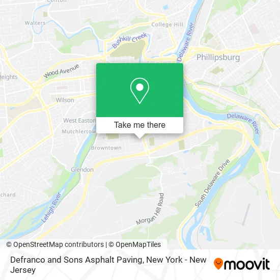 Defranco and Sons Asphalt Paving map