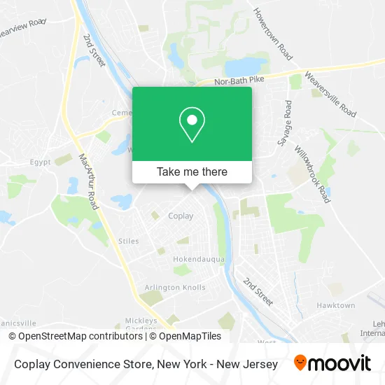 Coplay Convenience Store map