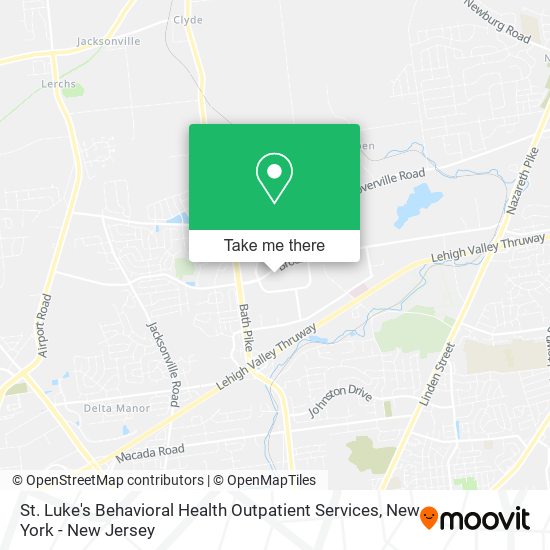 St. Luke's Behavioral Health Outpatient Services map