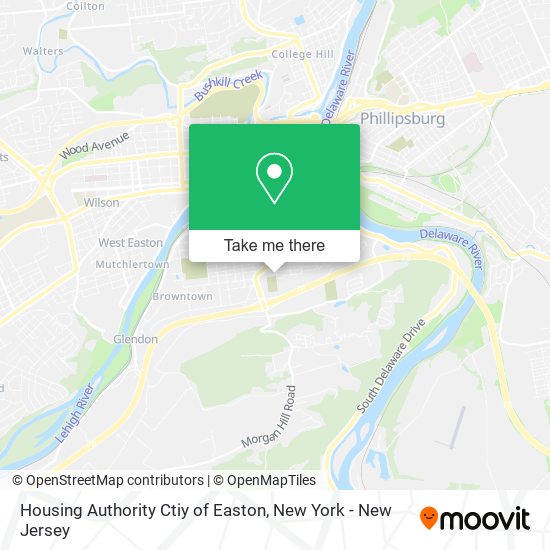 Housing Authority Ctiy of Easton map