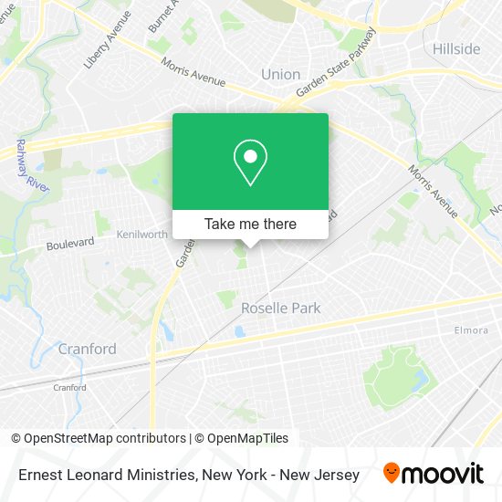Ernest Leonard Ministries map
