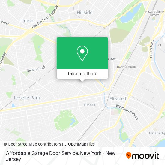 Mapa de Affordable Garage Door Service