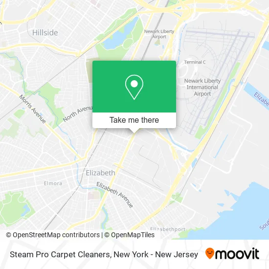 Steam Pro Carpet Cleaners map