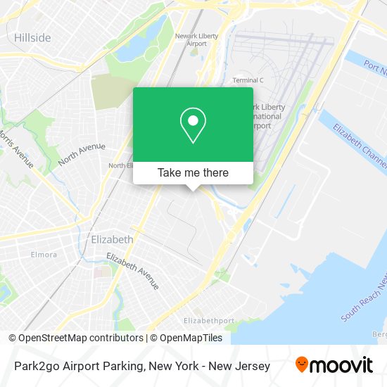 Park2go Airport Parking map