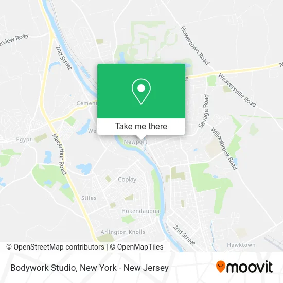 Bodywork Studio map