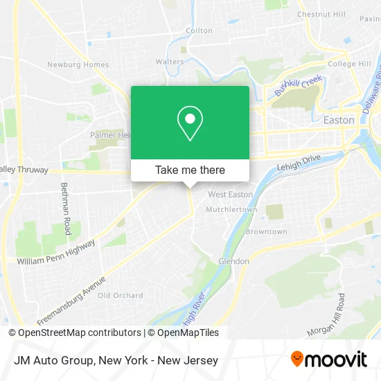 JM Auto Group map