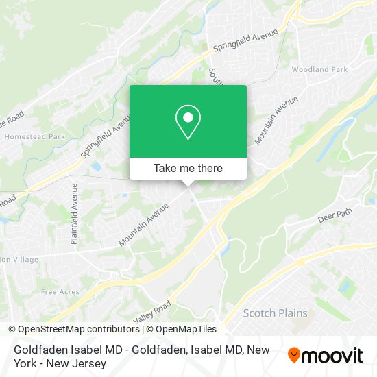 Goldfaden Isabel MD - Goldfaden, Isabel MD map