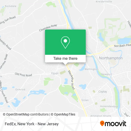 FedEx map