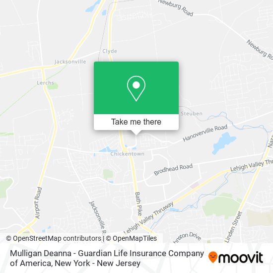 Mulligan Deanna - Guardian Life Insurance Company of America map