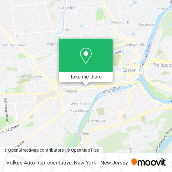 Volkes Auto Representative map