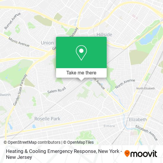 Mapa de Heating & Cooling Emergency Response