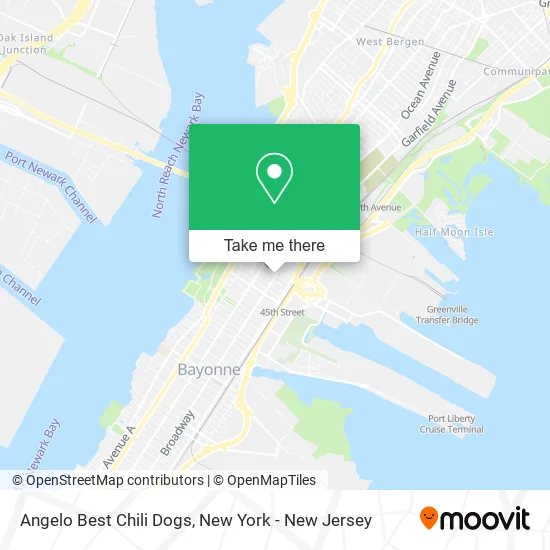 Angelo Best Chili Dogs map