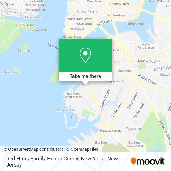 Mapa de Red Hook Family Health Center