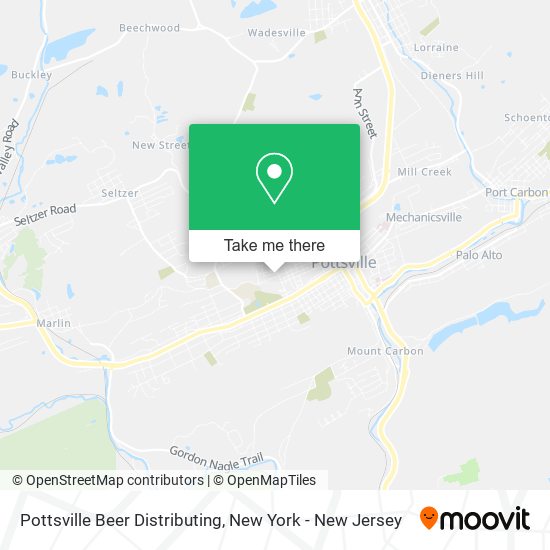 Pottsville Beer Distributing map