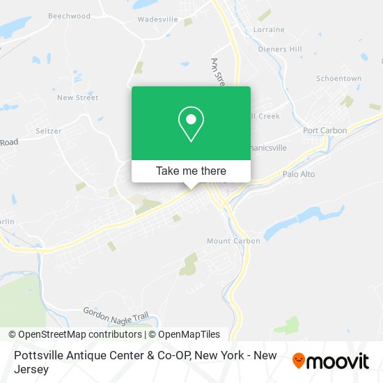 Pottsville Antique Center & Co-OP map