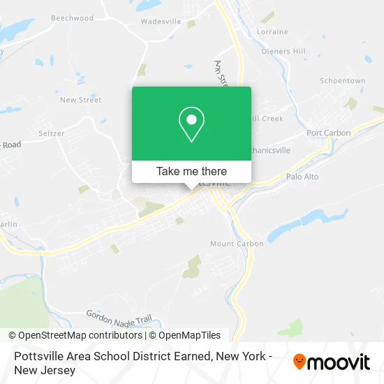 Pottsville Area School District Earned map