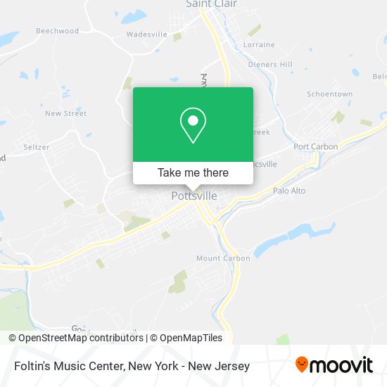 Foltin's Music Center map