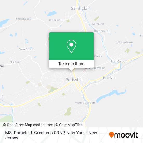 MS. Pamela J. Gressens CRNP map