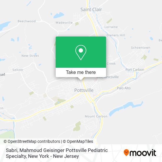 Mapa de Sabri, Mahmoud Geisinger Pottsville Pediatric Specialty