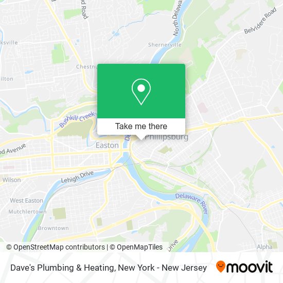 Dave's Plumbing & Heating map