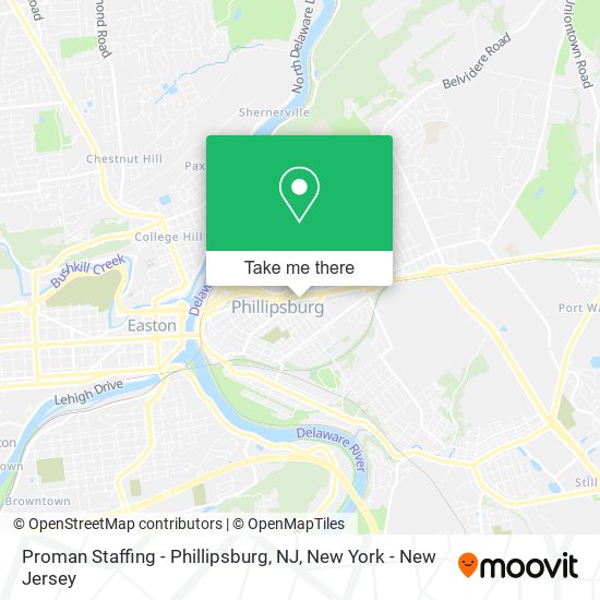 Mapa de Proman Staffing - Phillipsburg, NJ