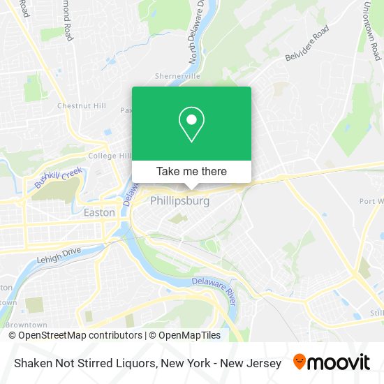 Shaken Not Stirred Liquors map