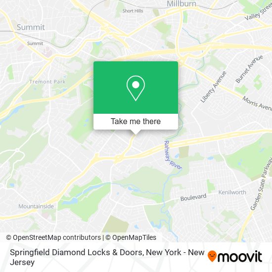 Springfield Diamond Locks & Doors map