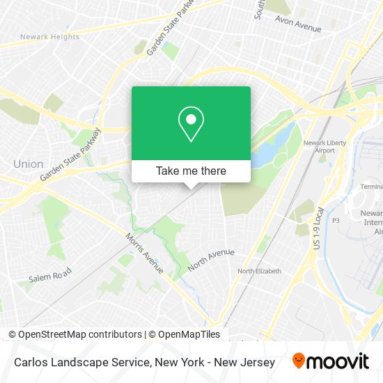 Carlos Landscape Service map