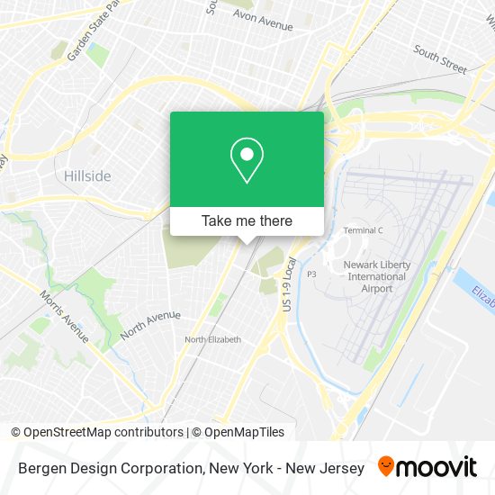 Mapa de Bergen Design Corporation