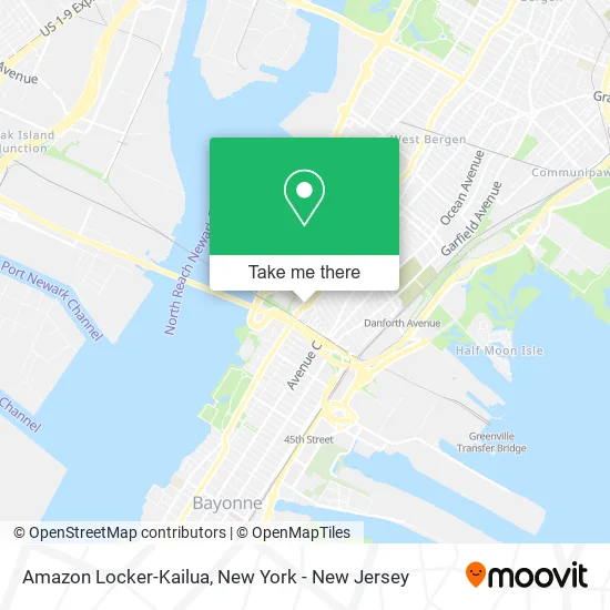 Amazon Locker-Kailua map