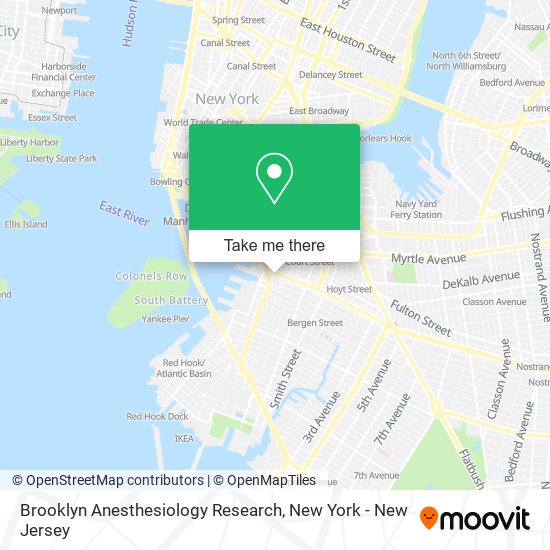 Brooklyn Anesthesiology Research map