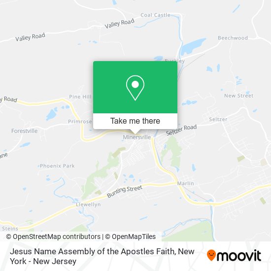 Jesus Name Assembly of the Apostles Faith map